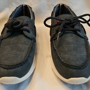 Tommy Hilfiger Navy Douglas Boat Shoes Youth Boy’s‎ Size 3